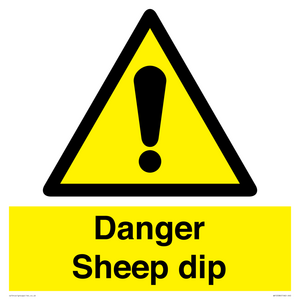 Danger Sheep dip